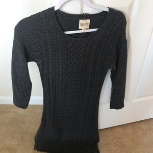 Grey sweater dress